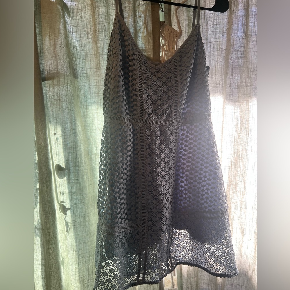 Abercrombie & Fitch Light Blue Lace Dress